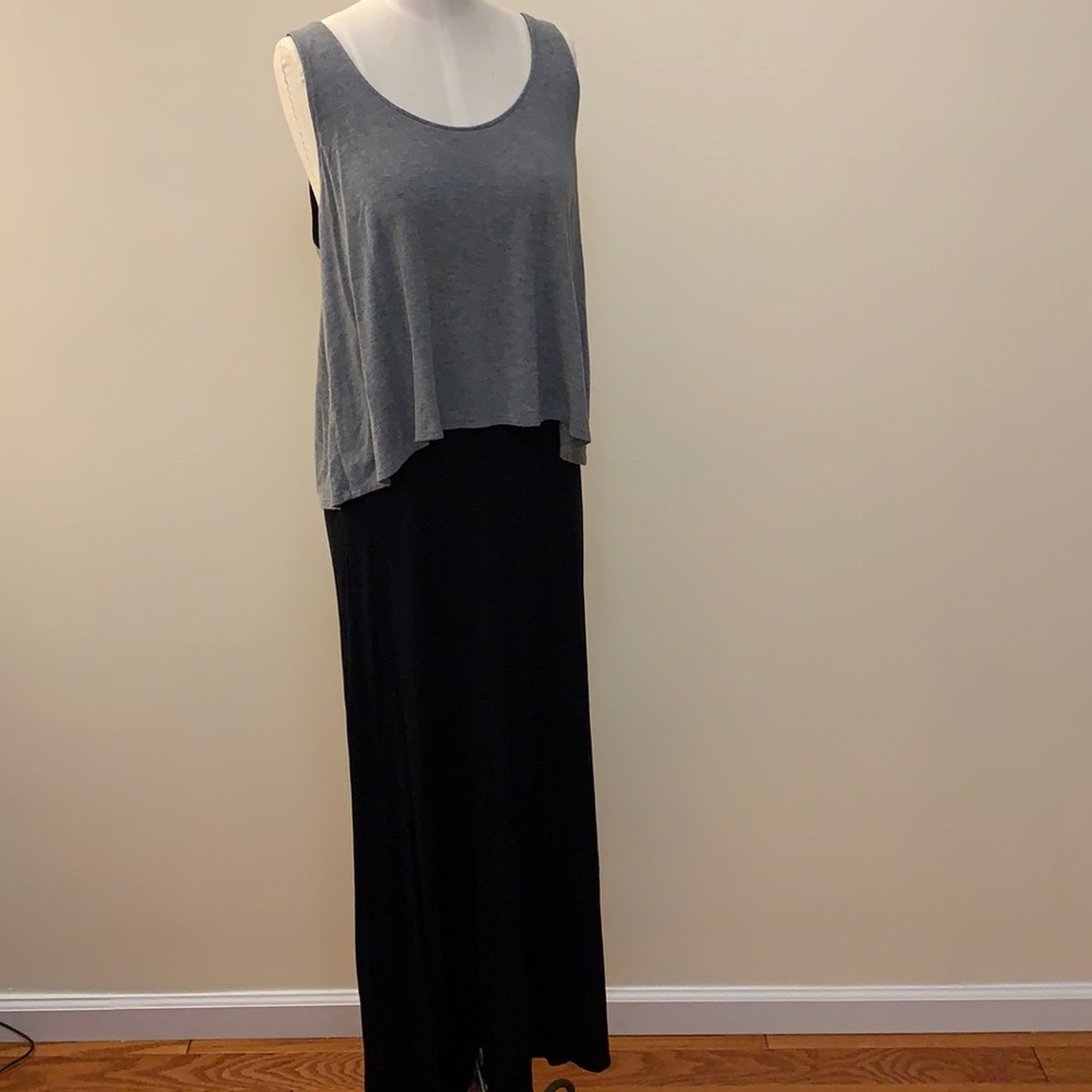 Color block maxi dress